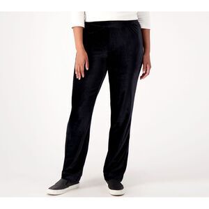 Isaac Mizrahi Live! Women's Pants Sz 2XS (XXS) Soho Regular Ribbed Black A519189